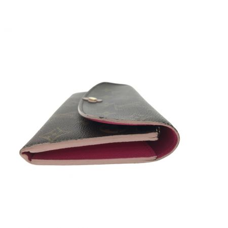  LOUIS VUITTON ルイヴィトン モノグラム ボルトフォイユ.エミリー ローズバレリーヌ ホック難あり ジャンク品 M64202