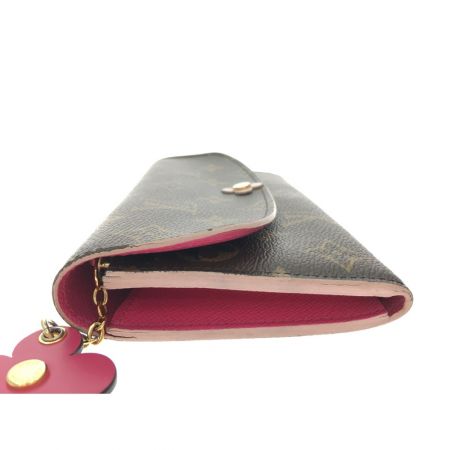  LOUIS VUITTON ルイヴィトン モノグラム ボルトフォイユ.エミリー ローズバレリーヌ ホック難あり ジャンク品 M64202