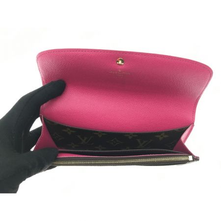  LOUIS VUITTON ルイヴィトン モノグラム ボルトフォイユ.エミリー ローズバレリーヌ ホック難あり ジャンク品 M64202