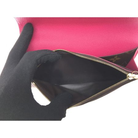  LOUIS VUITTON ルイヴィトン モノグラム ボルトフォイユ.エミリー ローズバレリーヌ ホック難あり ジャンク品 M64202