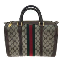 ▼▼ GUCCI グッチ オールドグッチ GGプラス シェリーライン ミニボストンバッグ 39･02･548 Bランク