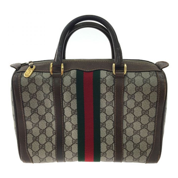 GUCCI グッチ オールドグッチ GGプラス シェリーライン ミニボストンバッグ 39・02・548｜中古｜なんでもリサイクルビッグバン