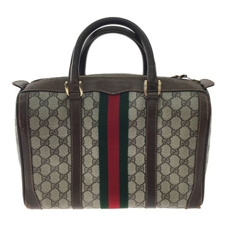 GUCCI グッチ オールドグッチ GGプラス シェリーライン ミニボストンバッグ 39・02・548｜中古｜なんでもリサイクルビッグバン