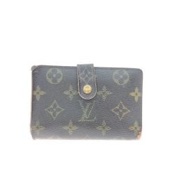 ▼▼ LOUIS VUITTON ルイヴィトン レディース 二つ折り財布 がま口 モノグラム ポルトモネ・ビエ ヴィエノワ M61663 ブラウン Cランク