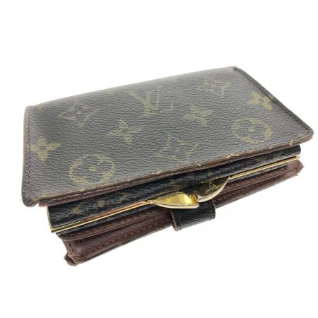  LOUIS VUITTON ルイヴィトン レディース 二つ折り財布 がま口 モノグラム ポルトモネ・ビエ ヴィエノワ M61663 ブラウン