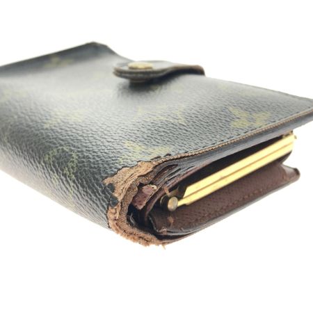  LOUIS VUITTON ルイヴィトン レディース 二つ折り財布 がま口 モノグラム ポルトモネ・ビエ ヴィエノワ M61663 ブラウン