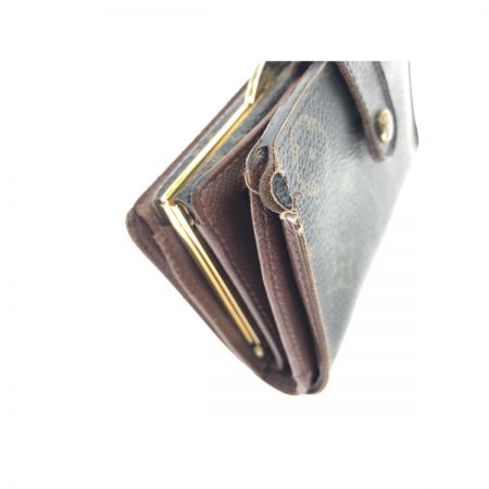  LOUIS VUITTON ルイヴィトン レディース 二つ折り財布 がま口 モノグラム ポルトモネ・ビエ ヴィエノワ M61663 ブラウン