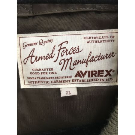  AVIREX アビレックス メンズ フライトジャケット冬物 XL 6162157 オリーブ x グリーン