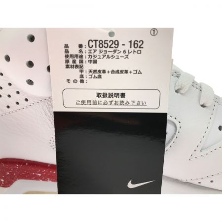  NIKE ナイキ AIR JORDAN 6 RETRO ホワイト×レッド