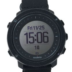 ▼▼ SUUNTO スント TRAVERSE ALPHA 腕時計 箱・充電ケーブル付属 ブラック Bランク