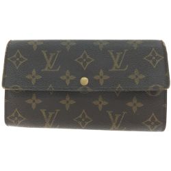 ▼▼ LOUIS VUITTON ルイヴィトン レディース長財布 モノグラム ポシェットポルトモネクレディ M61725 Cランク