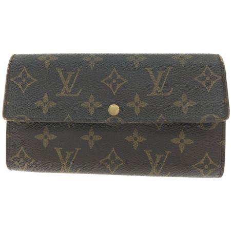  LOUIS VUITTON ルイヴィトン レディース長財布 モノグラム ポシェットポルトモネクレディ M61725