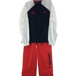▼▼ le coq golf ルコックゴルフ メンズ  RAIN FORCER LIGHT Mサイズ QGMNJH00W ネイビー×レッド Bランク