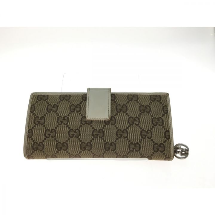 GUCCI グッチ レディース 二つ折り長財布 GG柄 ジャガード 牛革 233024｜中古｜なんでもリサイクルビッグバン