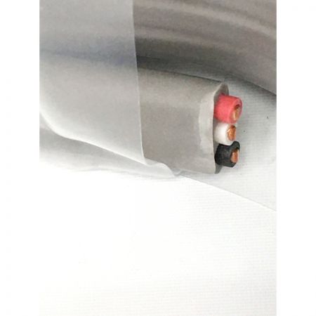   VVFケーブル TEIKOKU 太陽ケーブルテック 3×2.0mm ビニル絶縁シースケーブル平形 グレー