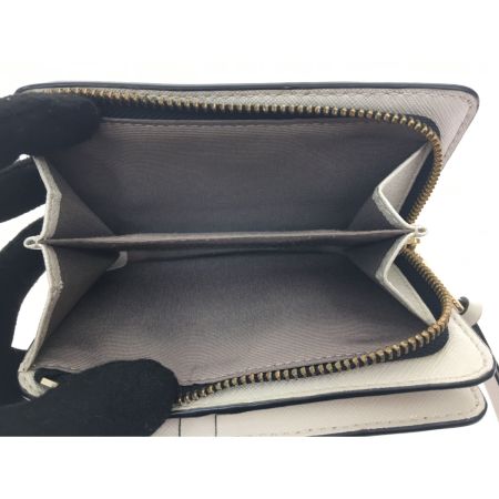  MARC JACOBS マークジェイコブス 二つ折り財布 スナップショット M0013356 グリーン×ベージュ