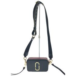 ▼▼ MARC JACOBS マークジェイコブス レディース ショルダーバッグ スナップショット M0012007 ブラック×レッド Aランク