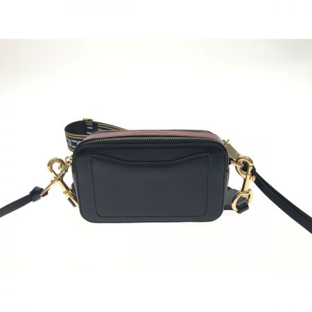  MARC JACOBS マークジェイコブス レディース ショルダーバッグ スナップショット M0012007 ブラック×レッド
