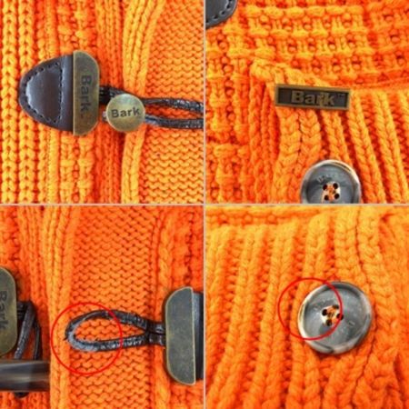  Bark バーク ダッフルコート オレンジ