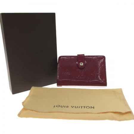 【中古】 LOUIS VUITTON ルイヴィトン がま口財布 ヴェルニ