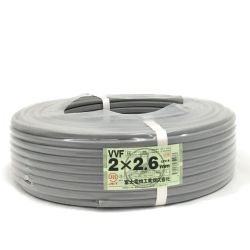 ▼▼  富士電線工業 VVFケーブル 2ｘ2.6ｍｍ ビニル絶縁ビニルシースケーブル平 Nランク