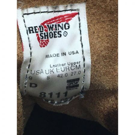  RED WING レッドウィング エンジニアブーツ ベックマン アイアンレンジャ USA製  8111 ブラウン