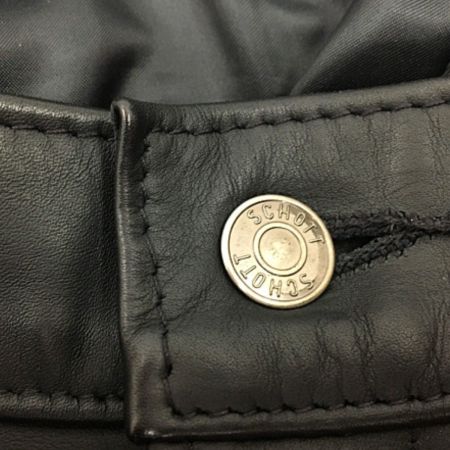  Schott ショット レザーパンツ ブラック