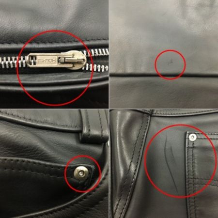  Schott ショット レザーパンツ ブラック