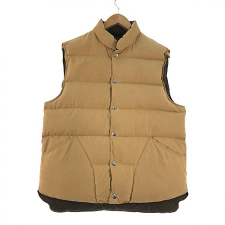  CUSHMAN リバーシブルダウンベスト ブラウン×ベージュ
