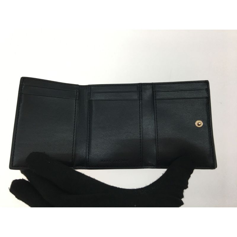 中古】 MARC JACOBS マークジェイコブス 三つ折り財布 コンパクト