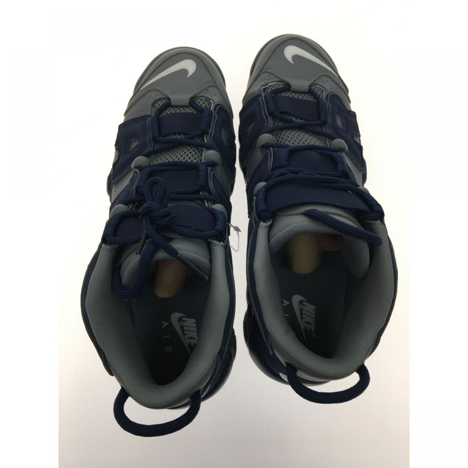 中古】 NIKE ナイキ AIR MORE UPTEMPO 96 921948-003 グレー×ネイビー