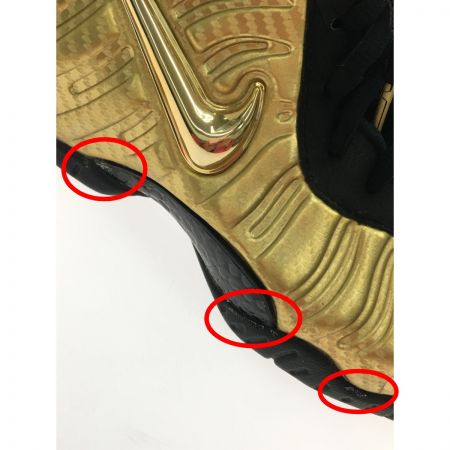  NIKE ナイキ エアフォームポジット プロ ハイカットスニーカー  624041-701 ブラック×ゴールド