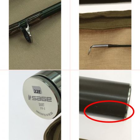  sage セージ フライロッド DART ダート 竿袋・アルミケース付属 376-3