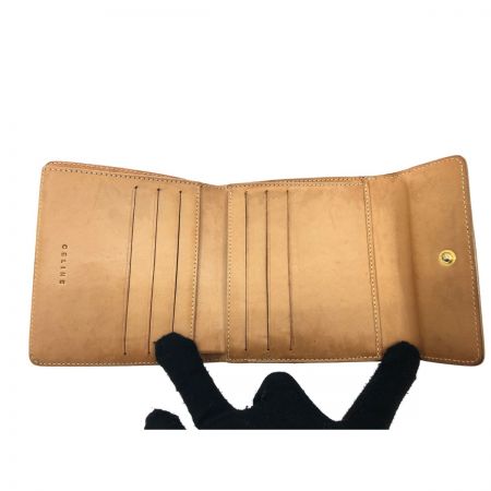  CELINE セリーヌ レディース 二つ折り財布 オールドセリーヌ レア マカダム ベージュ