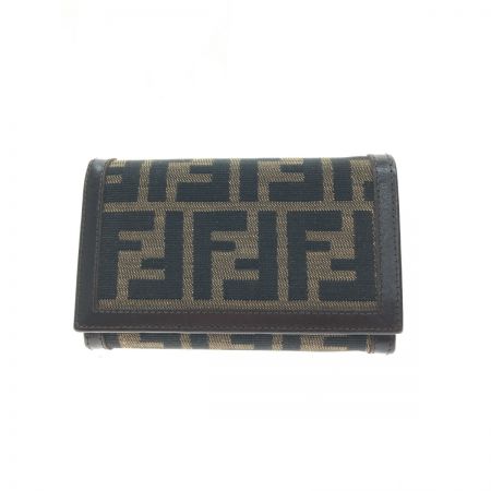  FENDI フェンディ レディース 二つ折り財布 ズッカ柄 2266.31052.099