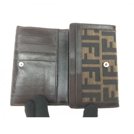  FENDI フェンディ レディース 二つ折り財布 ズッカ柄 2266.31052.099