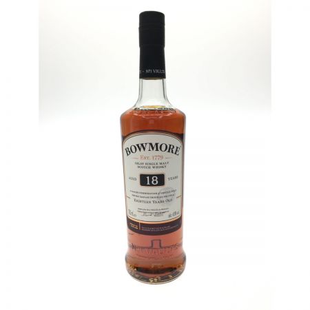  BOWMORE ボウモア スコッチウイスキー 18年 700ml 液漏れ有 未開栓