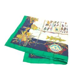 ▼▼ GUCCI グッチ スカーフ シルク100% Bランク