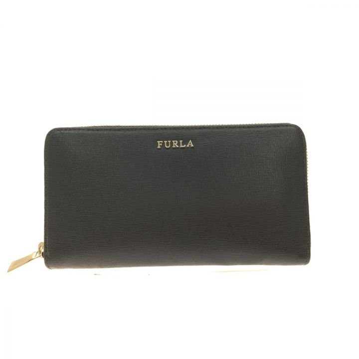 FURLA フルラ ラウンドファスナー 長財布 BABYLON XL AROU ブラック｜中古｜なんでもリサイクルビッグバン