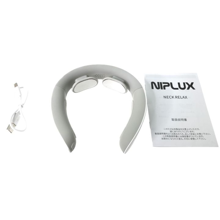 【新品未使用】NIPLUX NECK RELAX マッサージ器 NIPLUX NECK RELAX【自宅でプロ級】ネックEMSケア 温熱×低周波EMSで首