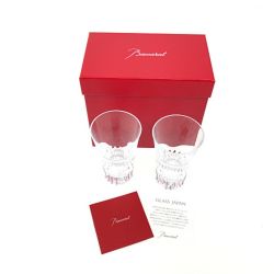 ▼▼ Baccarat バカラ ペアグラス（会社名の記載） Bランク