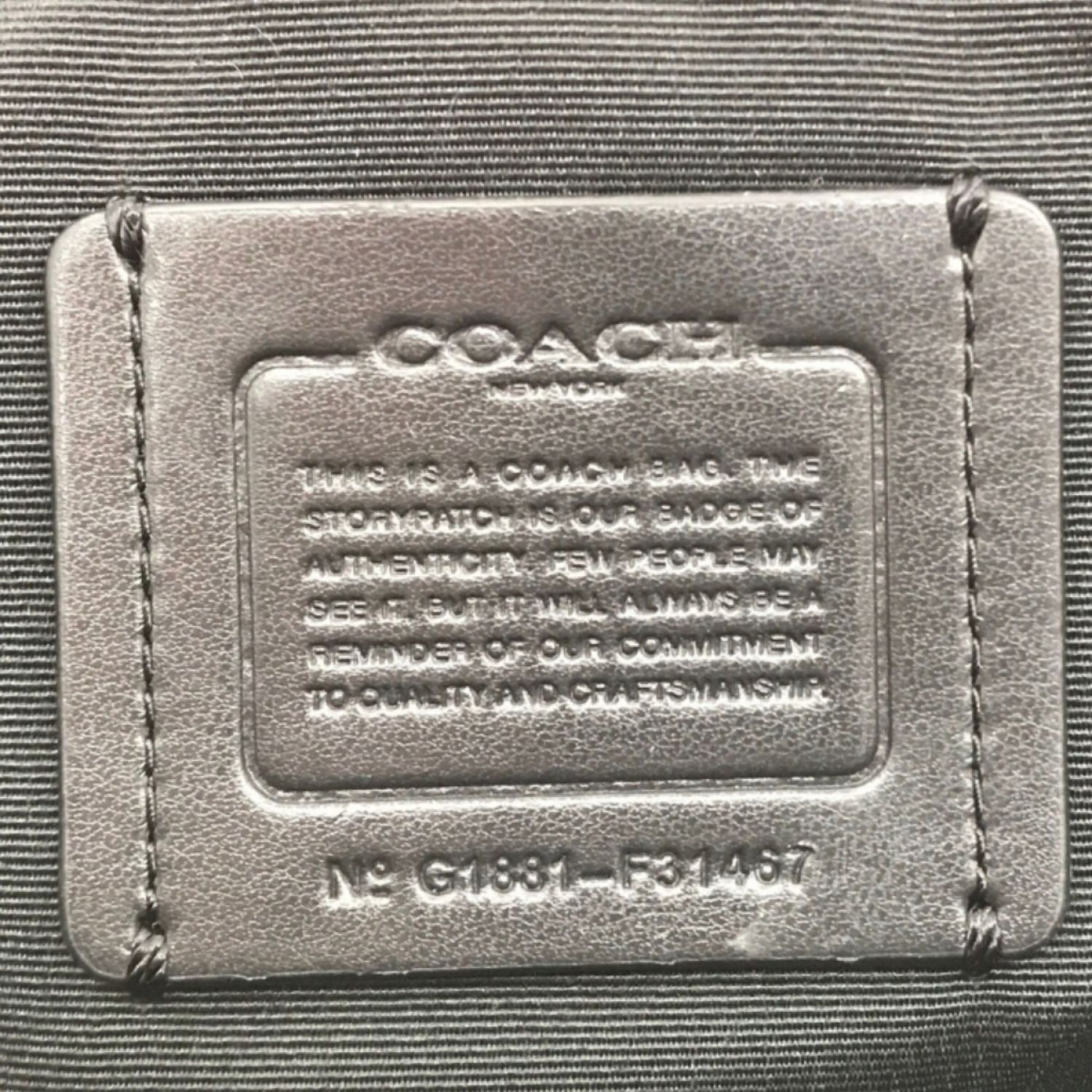 中古】 COACH コーチ エマサッチェルショルダーバッグ F31467 ブラック