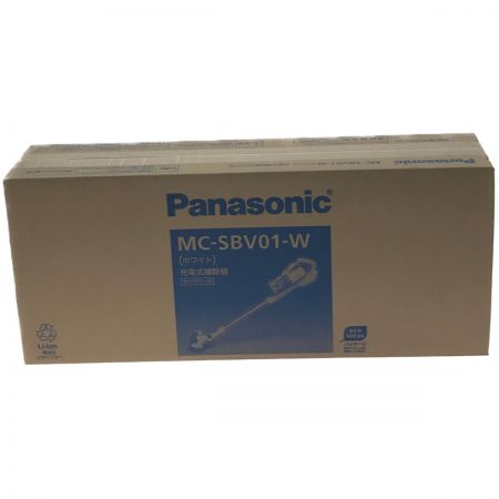  Panasonic パナソニック コードレススティッククリーナー サイクロン式 未開封品 MC-SBV01 ホワイト