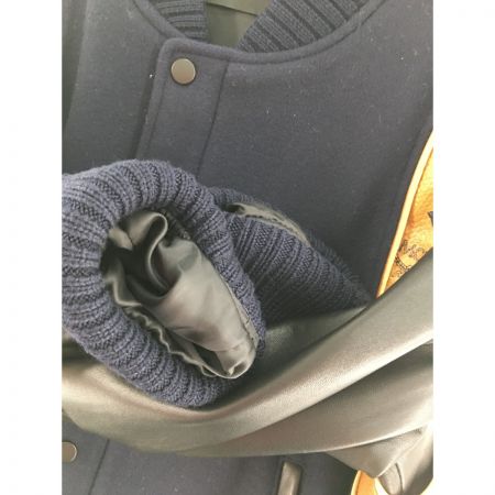  MCM エムシーエム メンズジャケット スタジャン サイズS~ MHJ7AMM41VY00S ネイビー