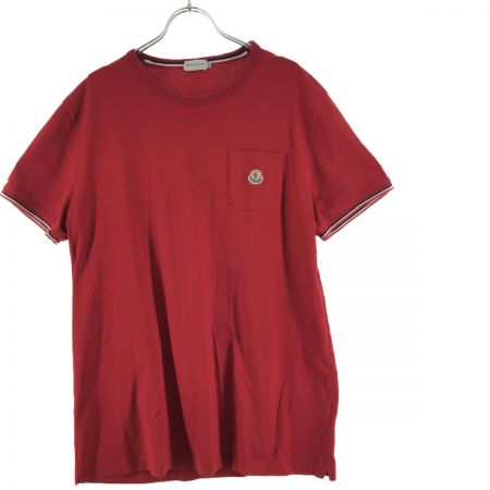  MONCLER モンクレール メンズ 半袖シャツ MAGLIA T-SHIRT 82245 レッド