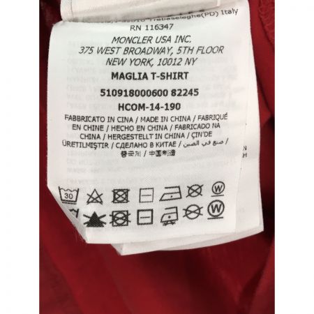  MONCLER モンクレール メンズ 半袖シャツ MAGLIA T-SHIRT 82245 レッド