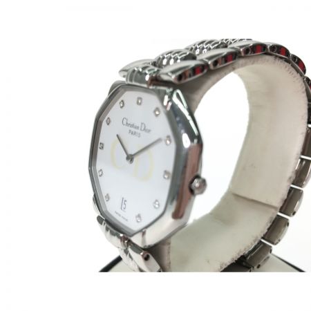 Christian Dior クリスチャンディオール メンズ クオーツ 腕時計 デイト オクタゴン D45-106-1