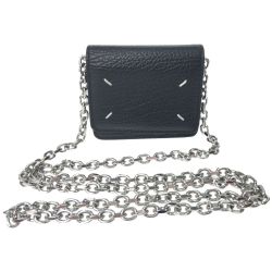 ▼▼ Maison Margiela マルタンマルジェラ レディース チェーンウォレット  S56UI0148 ブラック Aランク