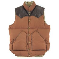 ▼▼ ロッキーマウンテンフェザーベッド ダウンベスト 290-172-11 キャメル Bランク