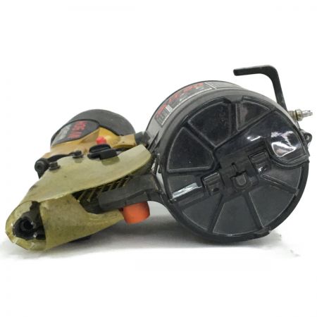  HITACHI 日立 高圧90mmロールエア釘打ち機 持ち手滑り止め貼り付け跡あり ケース付属  NV90H ゴールド